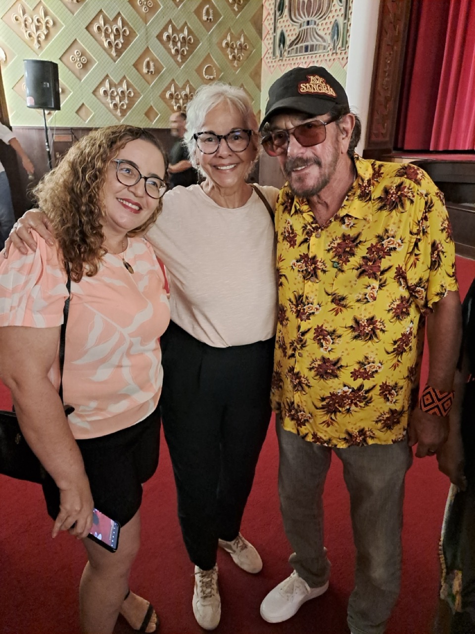 com Marco Polo, líder do Ave Sangria, e minha amiga Joselma